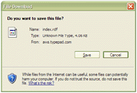 Download Dialog for RSS Feed in IE download dialog in ie
