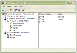SQL Server 2005 Configuration Manager sql server configuration manager