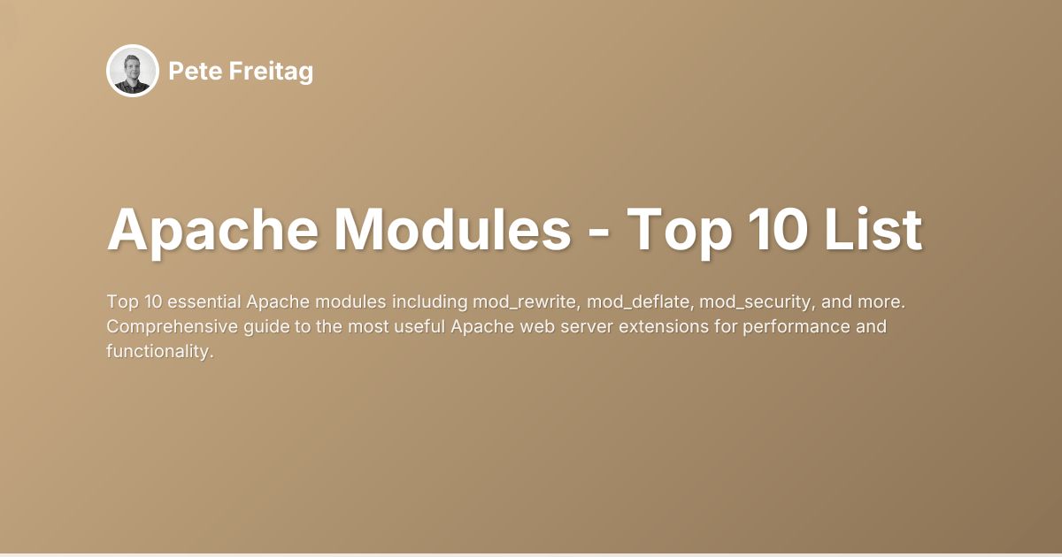 Apache Modules - Top 10 List