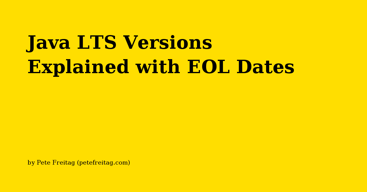 java 11 lts eol